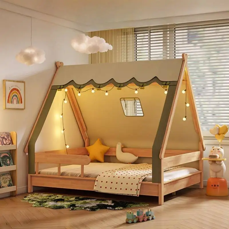 

Normal Europe Kids Beds Safety Expandable Simple Single Princess Kids Bed Girls Modern Design Lettino Per Bambini Furniture Home