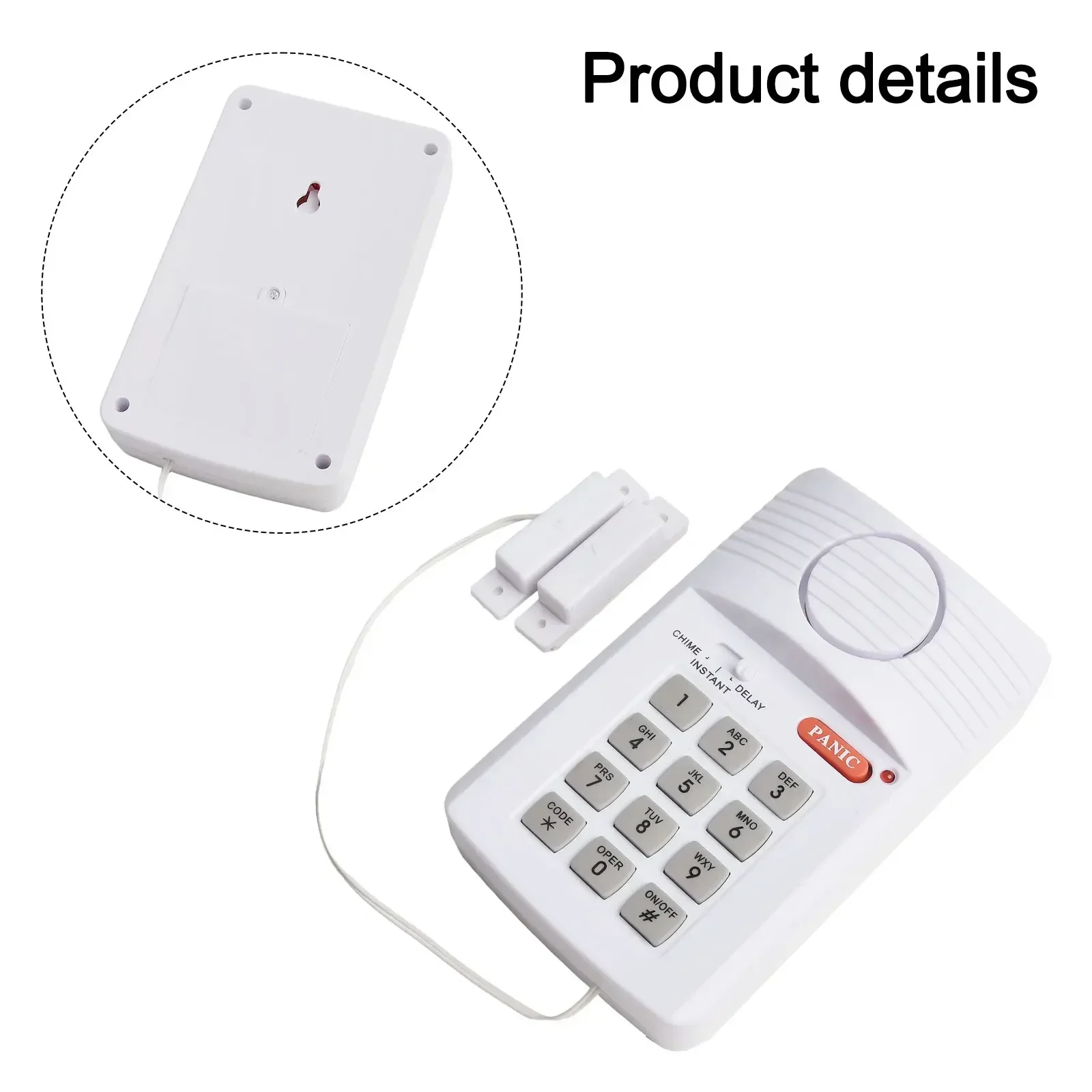 

Резервная сигнализация батареи, домашняя охранная сигнализация, охранная сигнализация для гаража, вход и выход, задержка, датчик магнитной полосы для защиты дома