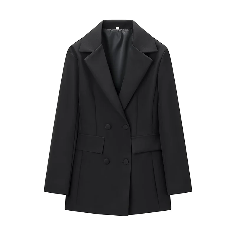 Blazers primavera feminina 2026 nova moda magro com decote em v elegante escritório jaqueta & blazers juventude viagem rua quente primavera casaco