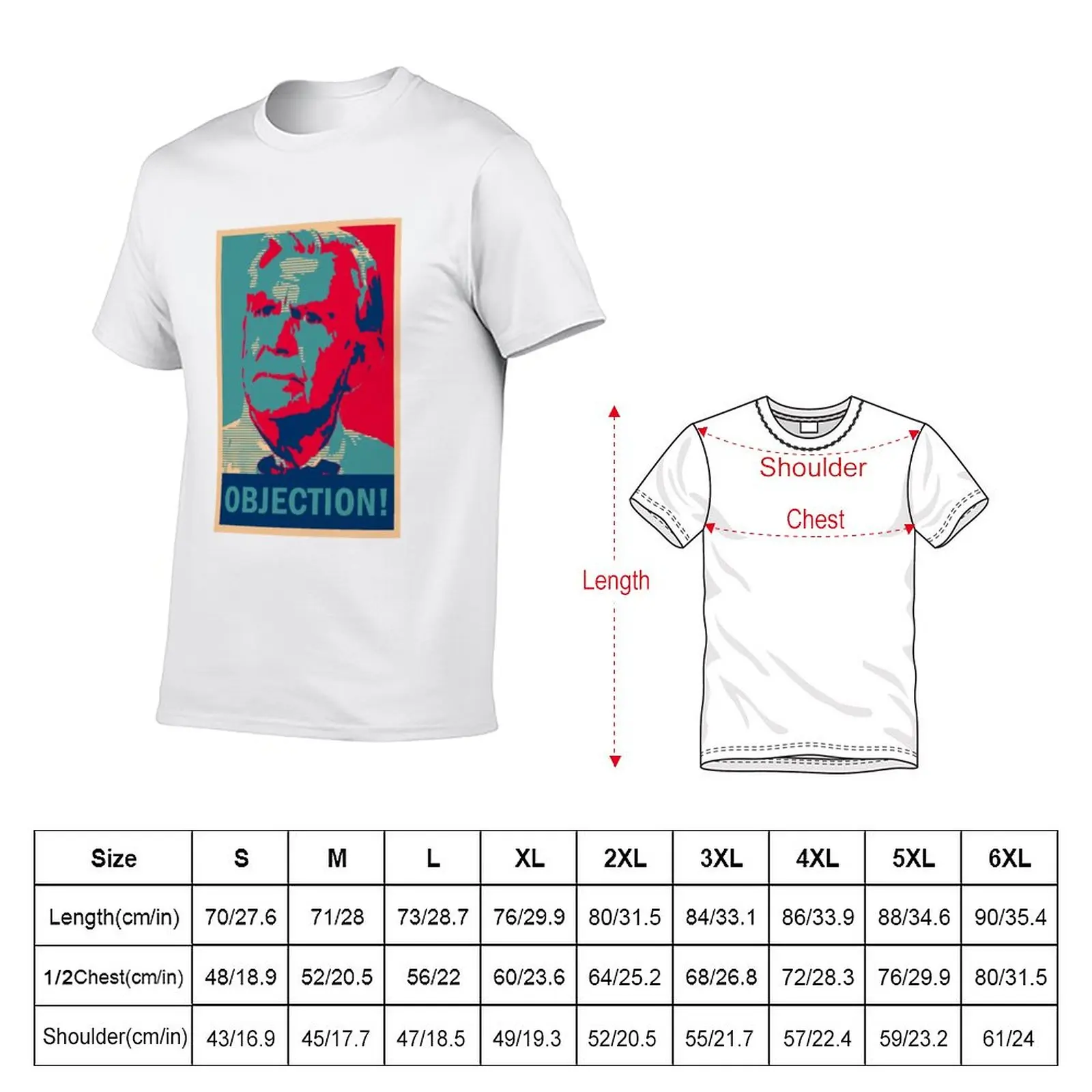 Ben Matlock OBJECTION! T-Shirt vintage clothes shirts graphic tees Short sleeve tee Men's cotton t-shirt