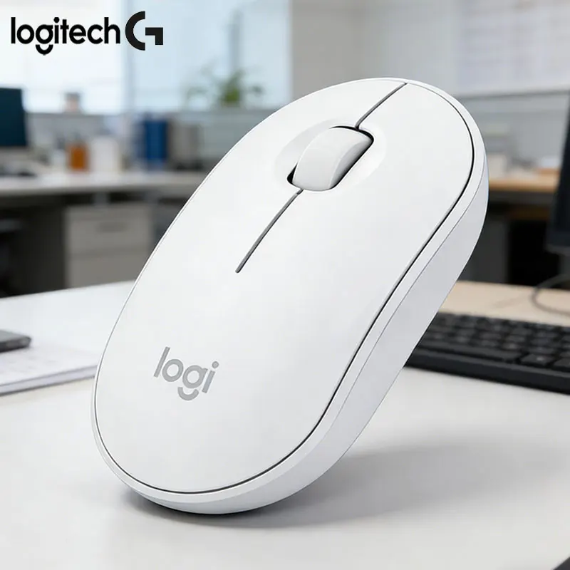 Logitech M350 Wireless Dual Mode Silent Office Mouse, Blue White Black Green Pink Purple Mouse, Logitech Office Mouse