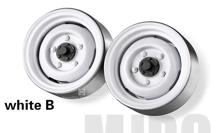 إطارات ويلوك معدنية مقاس 1.9 بوصة جنوط محور عتيقة لتسلق 1/10 Rc لأجزاء traxxas Trx4 المدافع Trx6 محوري Scx10 Rc4wd ذاتية الصنع