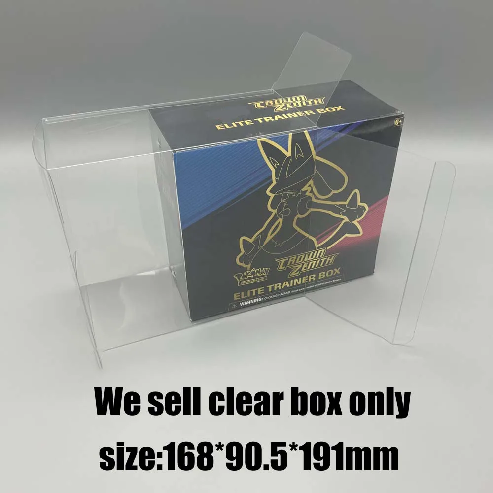 Для PTCG US Pokomon SS12.5 ETB Прозрачный защитный чехол для коллекционных карточек Для PTCG US Pokomon SS12.5 ETB Прозрачный защитный чехол для коллекционных карточек