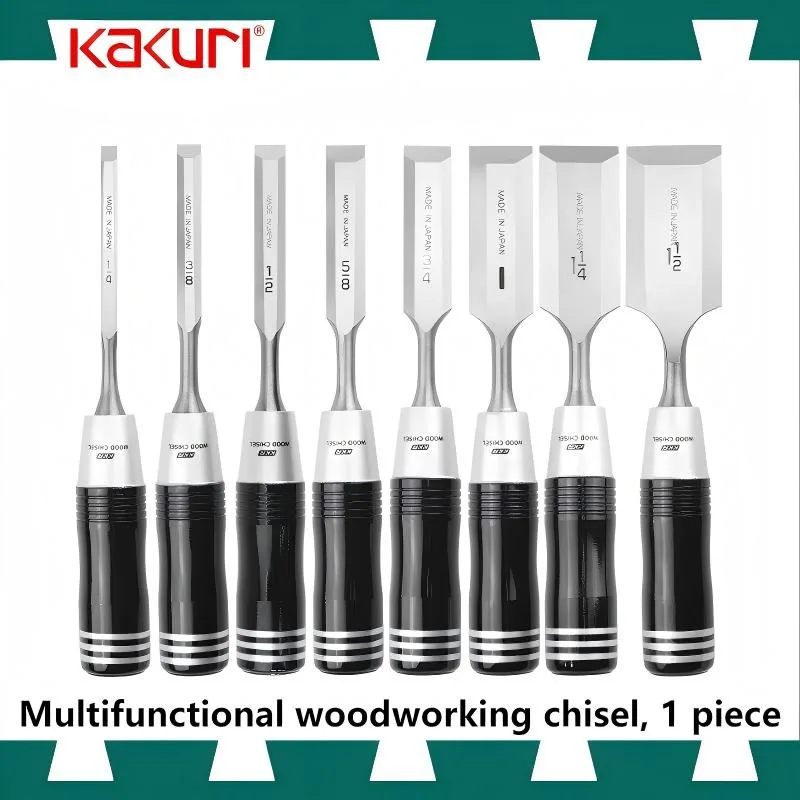 KAKURI SNP Series Multi-purpose Woodworking Chisels - 1 Piece, Japanese Hand Tools for Chiseling & Carving