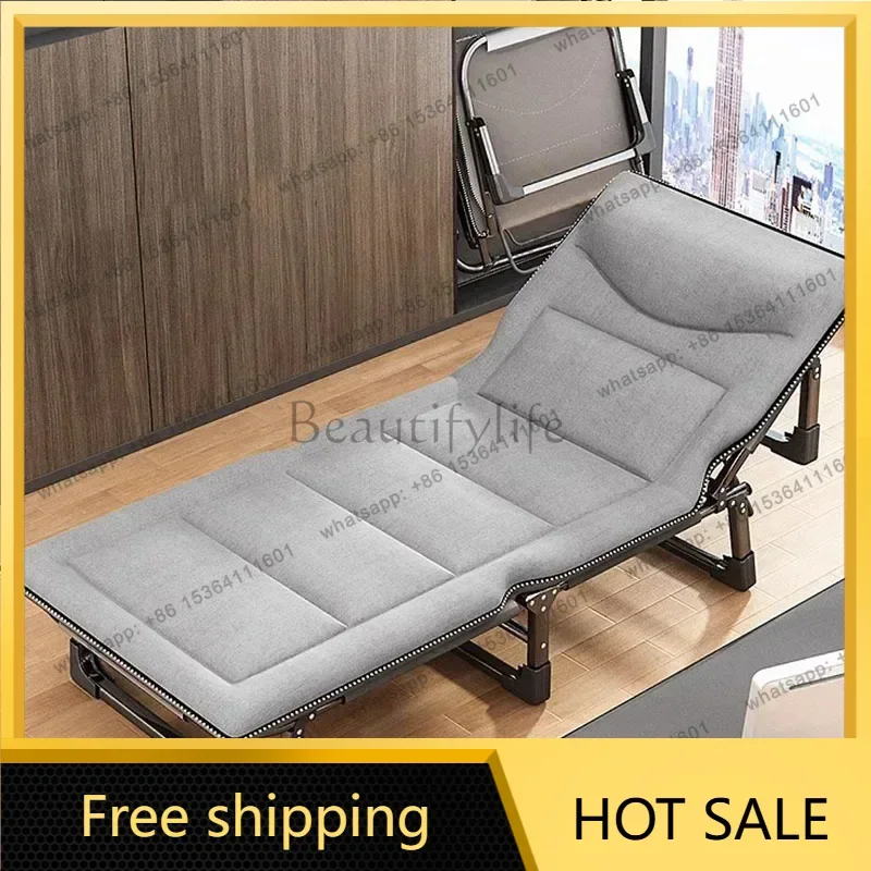LJY Office Folding Bed Portable for Nap Compact Foldable Camp Cot Guest Bed Adult Sleeper Sturdy Frame Easy to Use