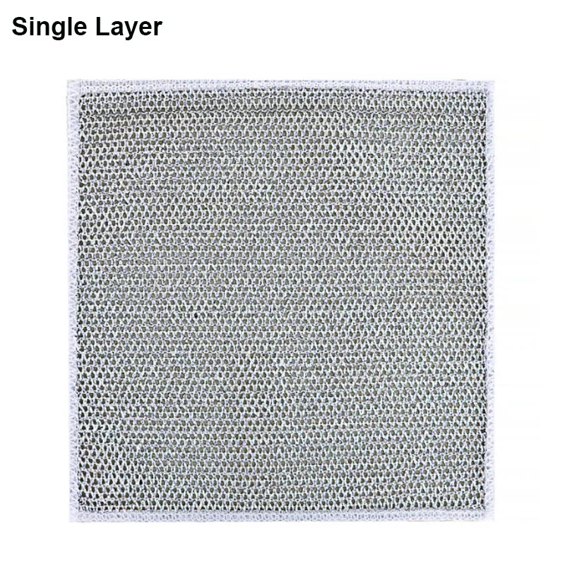 Kitchen Cleaning Cloth Steel Wire Dishwashing Cloth Non-stick Clean Towel Washing Rags Household Rust Removal Cleaning Cloths