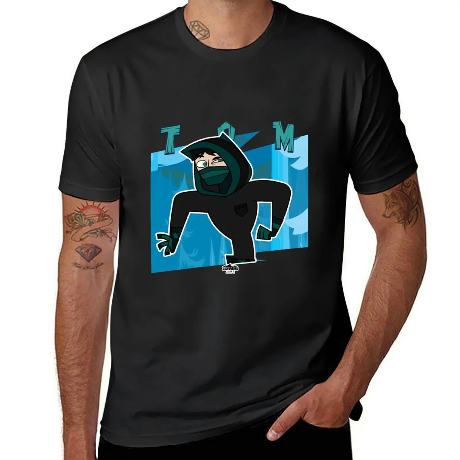

Adventure Camp - Tom T-Shirt quick-drying T-shirts man vintage graphic tee rapper graphic tees mens fashion