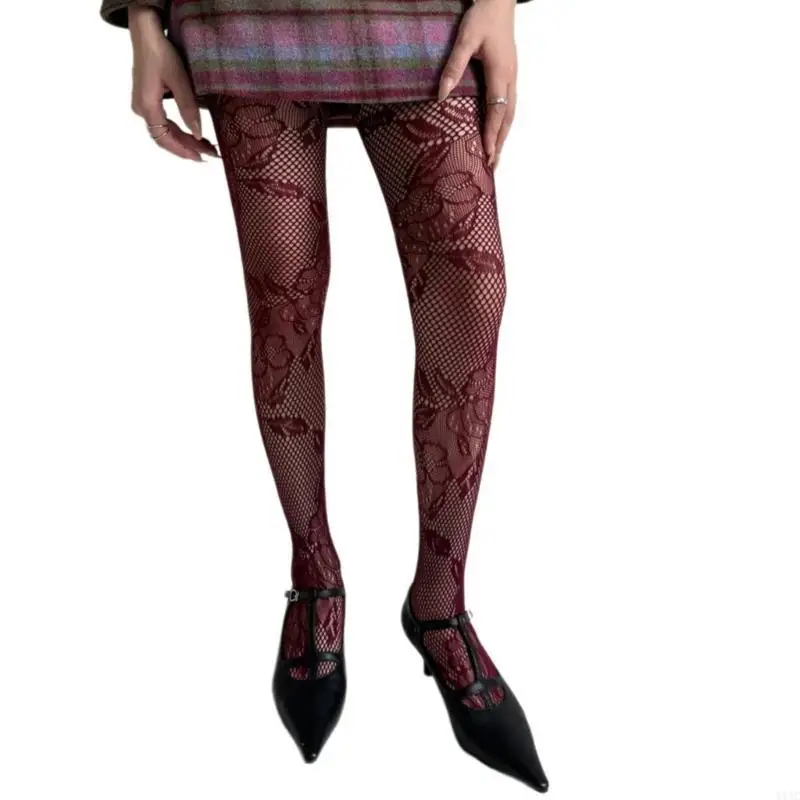 Hosiery Fishiery Fishiery Fishiery Scavalti collant motivi sfilati per abiti eleganti eleganti calze rete rete Y1AC