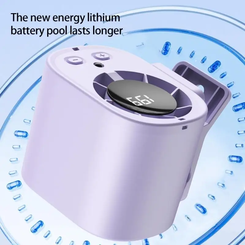 2026 New Clip on Fan, 199-Speed Rechargeable USB Fan With LED Display Strong Airflows