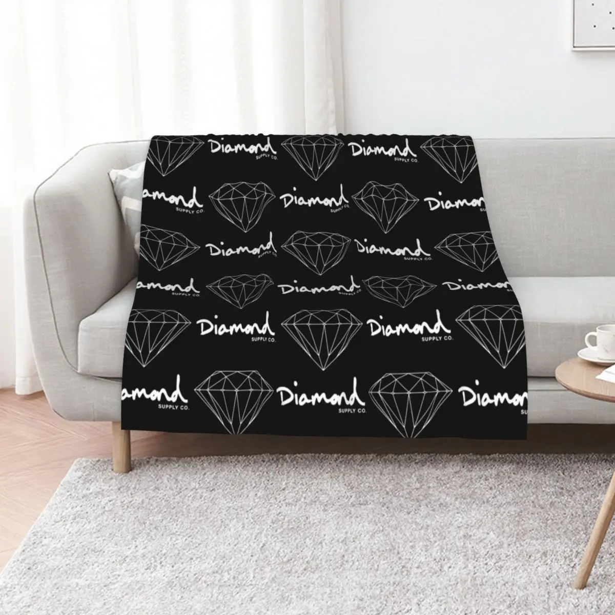 Diamond Supply Co T-Shirt Throw Blanket Vintage Extra Large Throw blankets and throws Soft Big Stuffeds Bed Blankets