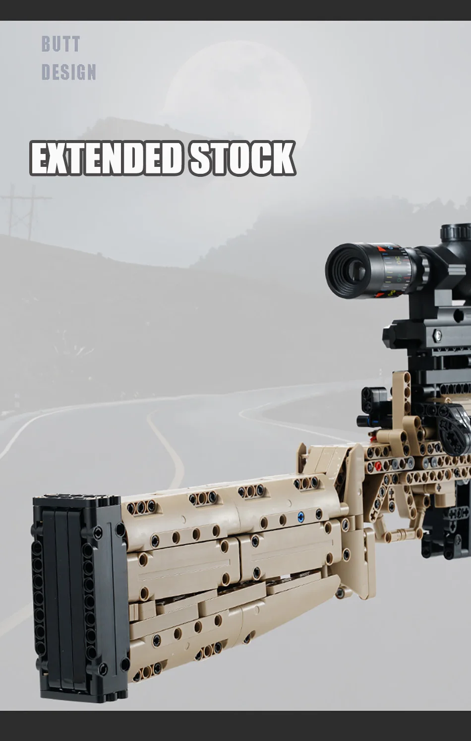 Militär-Gewehr MK14 Kampfgefeuerwaffe Armee M24 Scharfschützengewehr Modellbausatz Bausteine Spielzeug für Kinder Jungen Geschenke – Detail 18