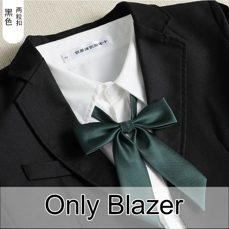 Uniforme japonais imbibé de graduation coréenne pour filles, blazer JK pour lycéennes, vêtements de cosplay Seifuku combinés à manches longues