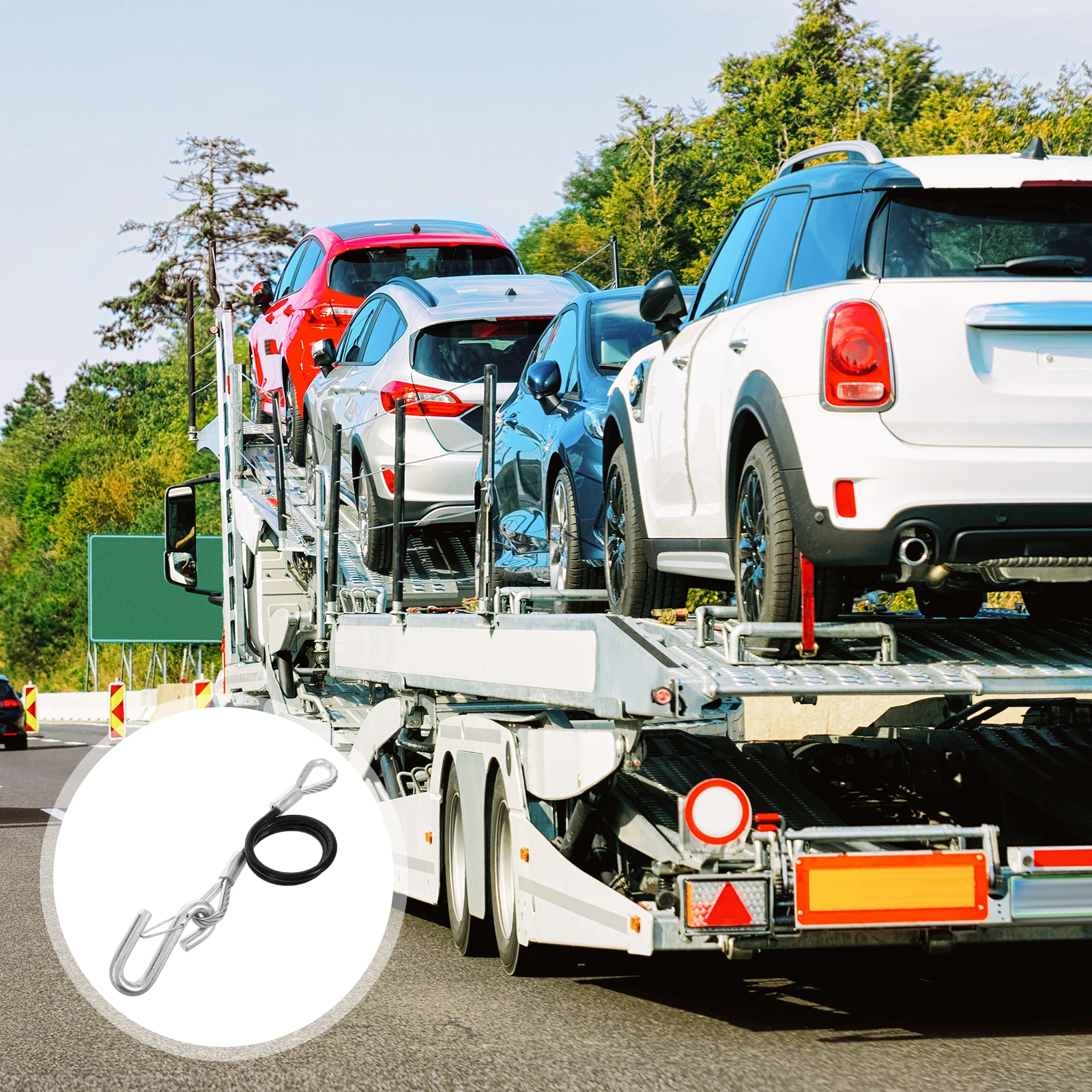 

Trailer Safety Cables 3500Lbs Towing Cables For Trailers Boats Rv Motorcycle Tow Rope Trailer Accessories Safety Chains