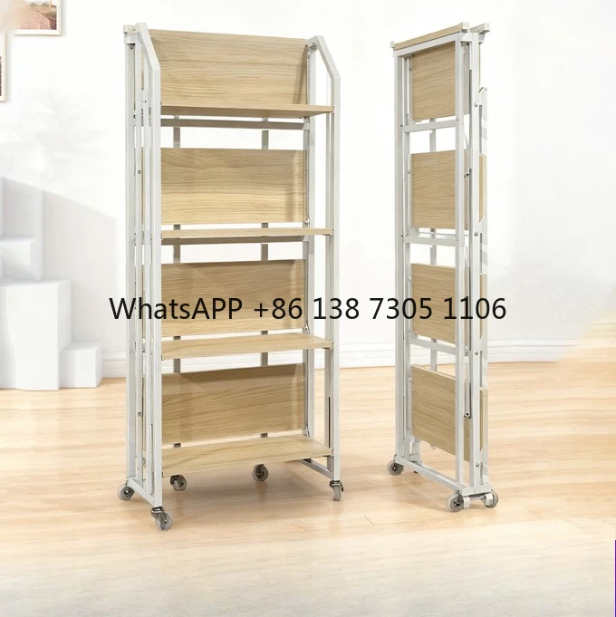 

Installation-free foldable rack, kitchen, microwave oven, storage, living room, snack storage, multi-purpose storage rack