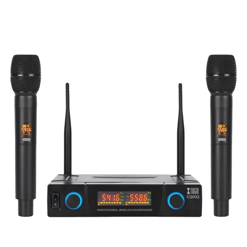 Xtuga U2002 Handheld Microphone High Quality Professional True Diversity Dynamic Wireless Sem Fio Profissional