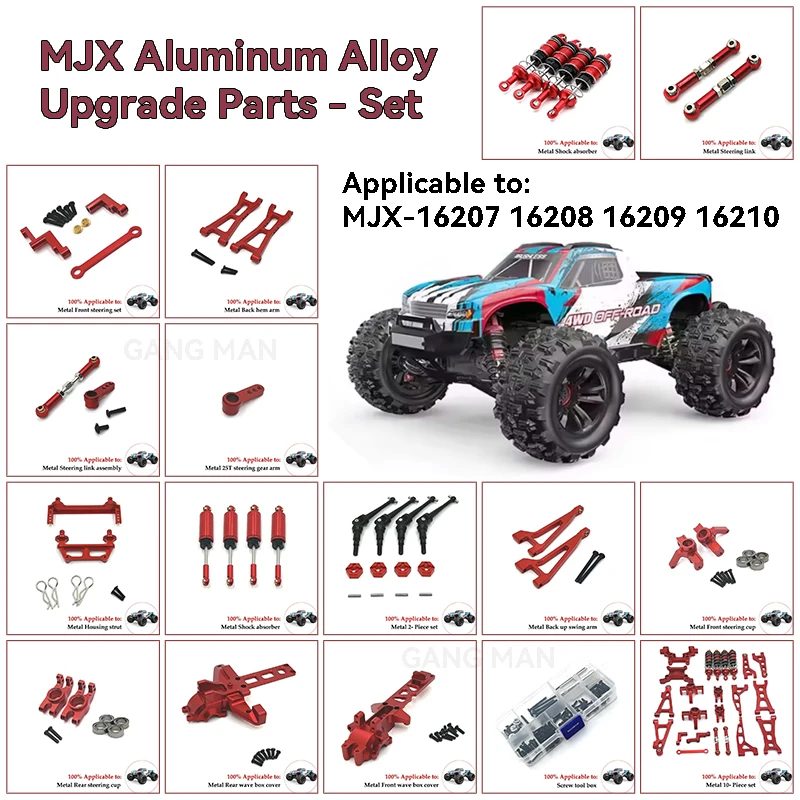 MJX 16207 16208 16209 16210 Hyper Go pièces de rechange 1/16 voitures R/C sans brosse/camion tout-terrain/pièces de rechange électriques Buggy