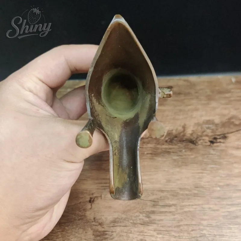 Antique Bronze Ware Spring and Autumn War Han Bronze Wine Cup Imperial Wine Cup Collection