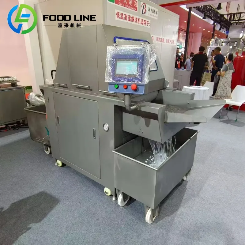 Professional Meat Brine Injector Industrial Brining Equipment For Ham Bacon With Touch Screen Control And Recipe Memory