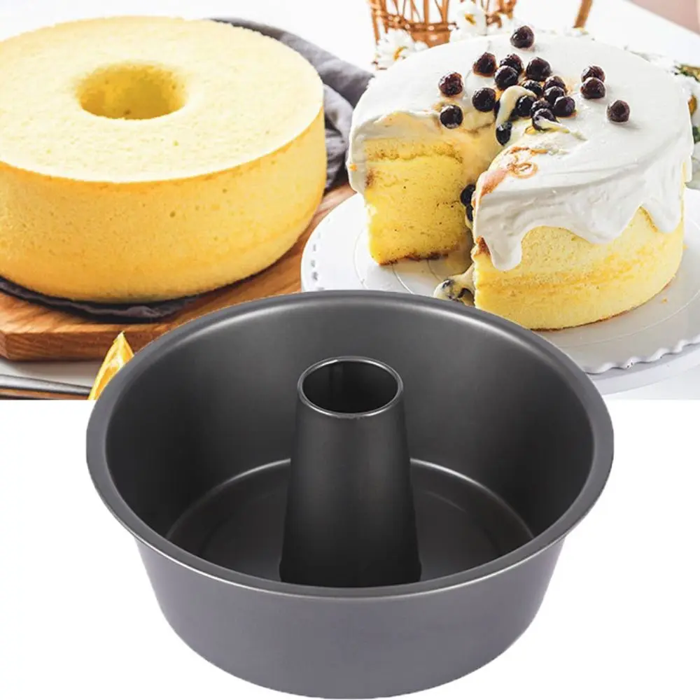 

Hollow Fluted Tube Cake Pan Non-Stick Round Pumpkin Cake Mold Heat Resistant Carbon Steel Bread Baking Pan Dessert