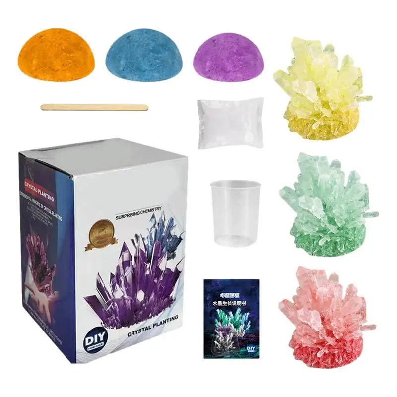 Crystal Planting DIY Scientific Experiment Set Fun Parent-child Communication On Chemicals Crystallization Principles Lab Toys