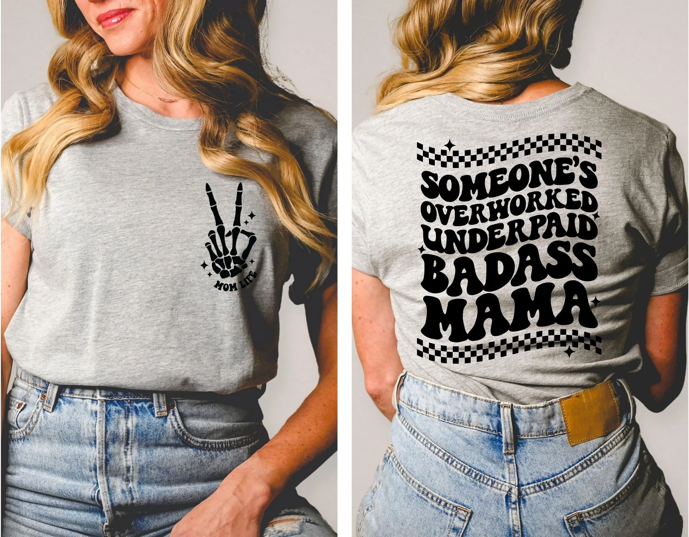 Someone'S Overworked Underpaid Badass Mama T Shirt Mom Life Funny Sayings Motherhood Cute