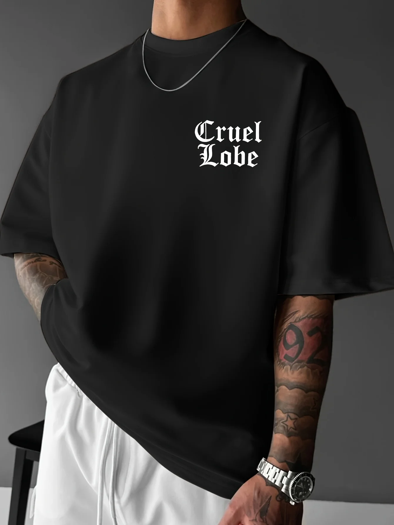 Mens Fashion Short Sleeve T Shirt with Artistic Print Design Summer Casual Wear Soft Touch Fabric Provides All Day Comfort