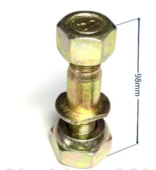 تنطبق على أجزاء الملحقات، مسامير إطارات العجلات ذات الرافعة الشوكية، مسمار محور المحور الأمامي لـ Heli 4.5t Mnm-1343