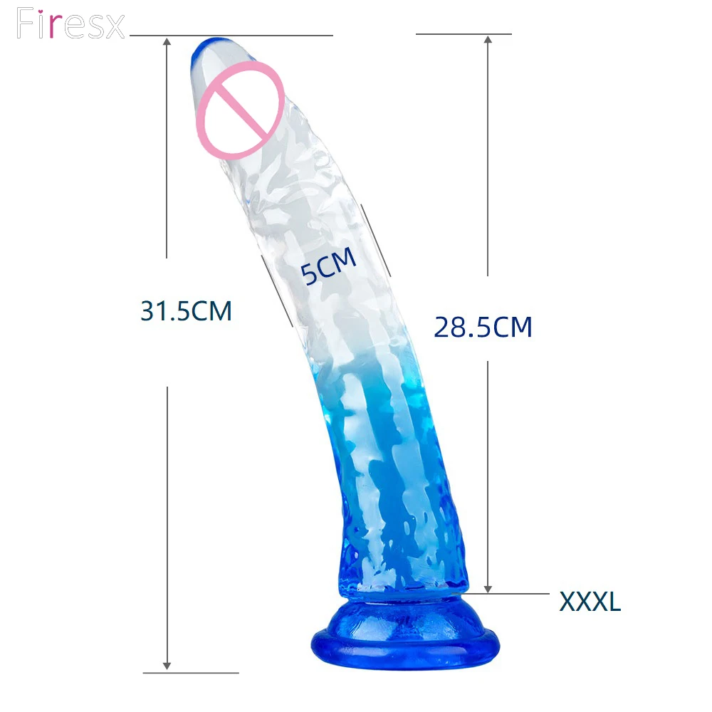 Realistic Dildo With Suction Cup Huge Penis Female G-spot Vaginal Masturbator Flexible Dildos Realistic Long Penis Sex Toys