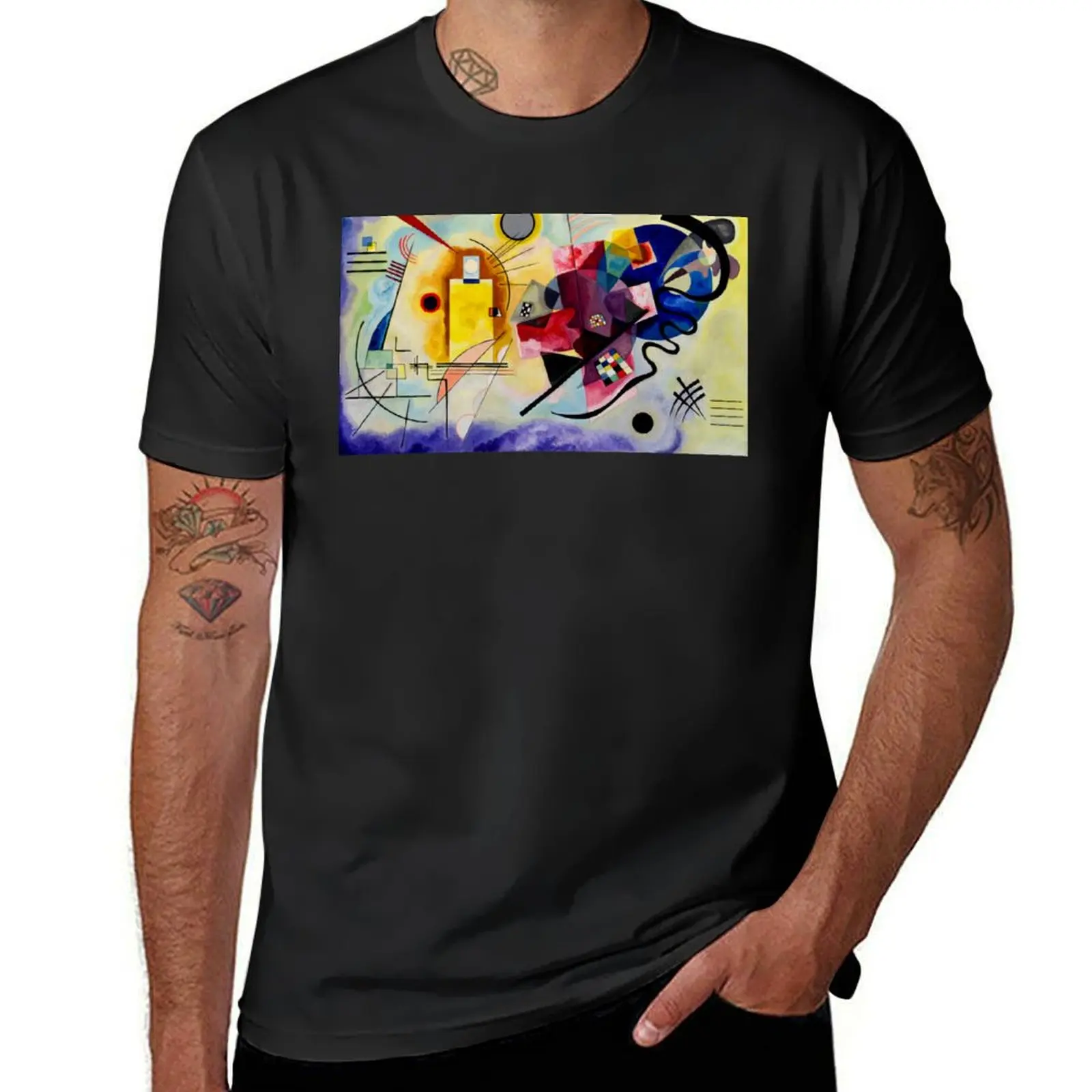 Yellow-Red-Blue - Wassily Kandinsky T-Shirt quick drying anime clothes heavyweights oversizeds mens graphic t-shirts anime