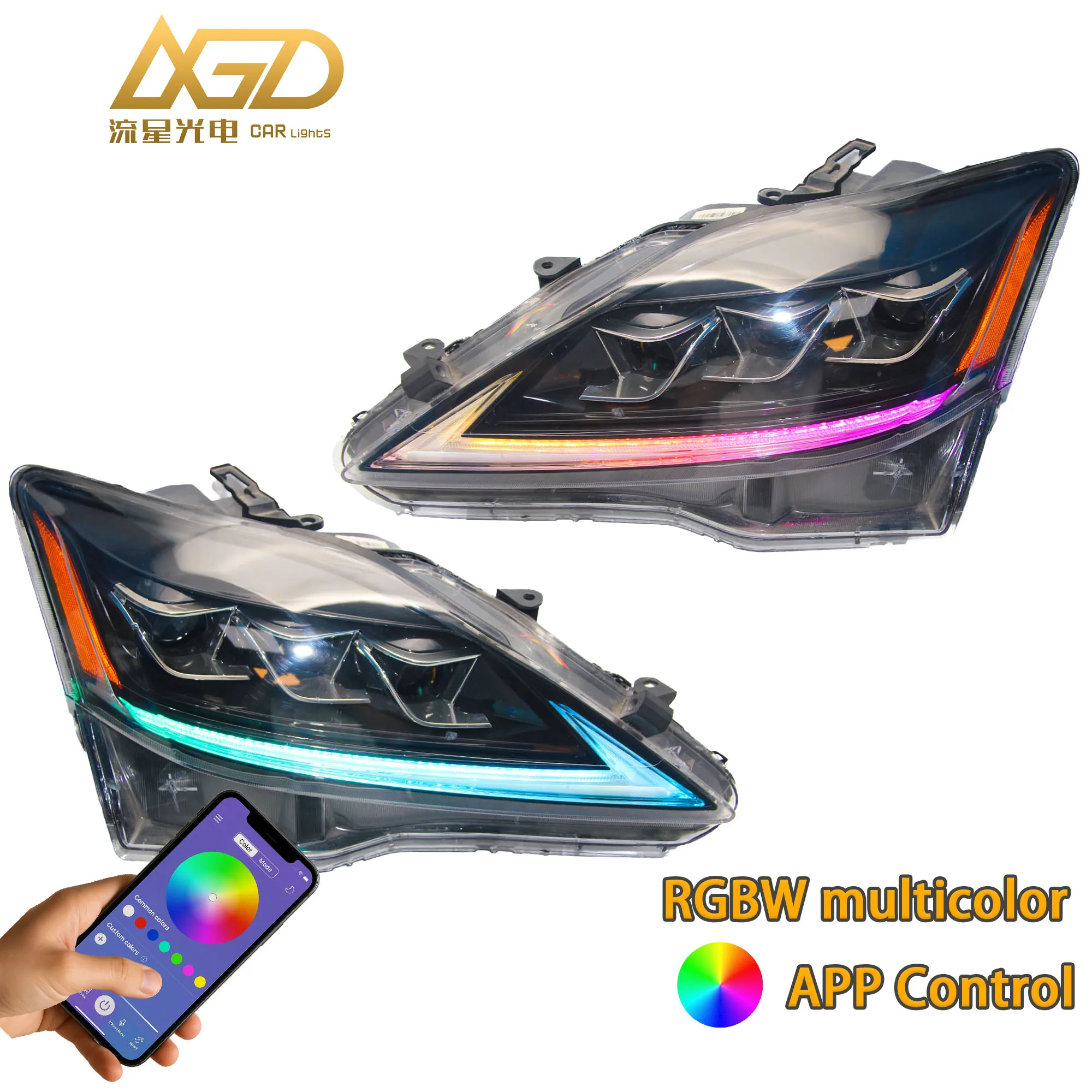 

Светодиодные фары Motion RGB в сборе, модифицированная производительность DRL для LEXUS IS250 IS350 IS300 2006-2012 IS220d/IS F