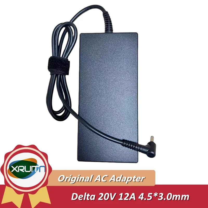 

Genuine DELTA ADP-240EB D 20V 12A 240W 4.5x3.0mm Slim AC Adapter Charger For MSI Laptop Power Supply Original OEM