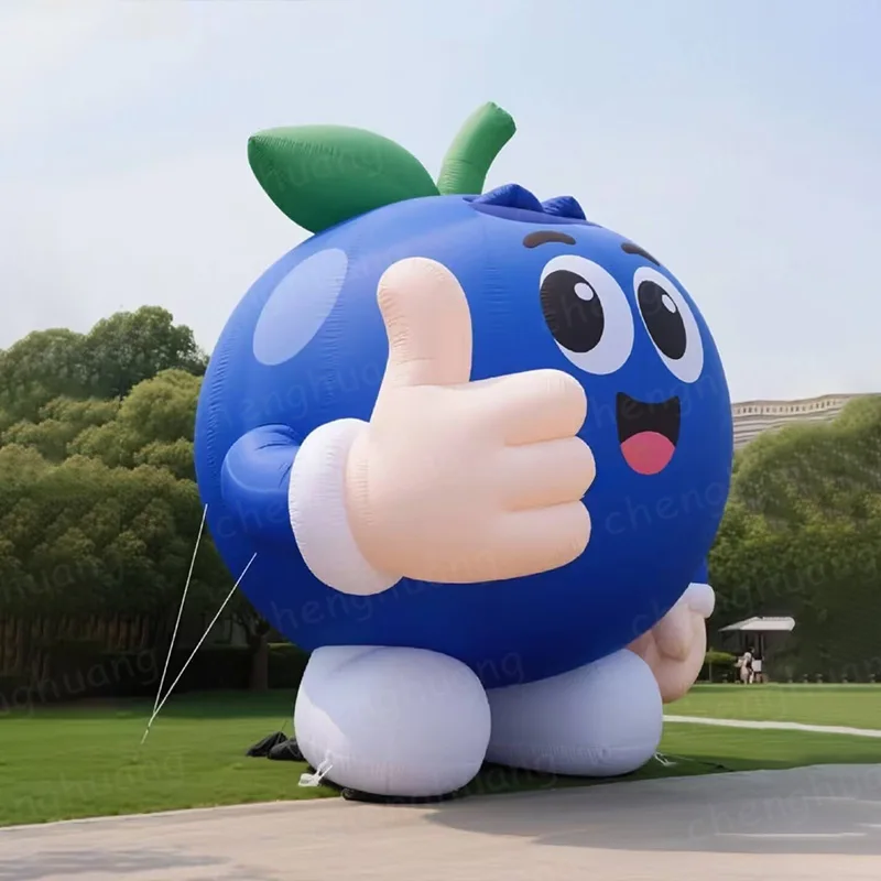 

Надувные черничные куклы, модели фруктового воздуха с воздуходувниками, уличный квадратный крупномасштабный реквизит для украшения мероприятий