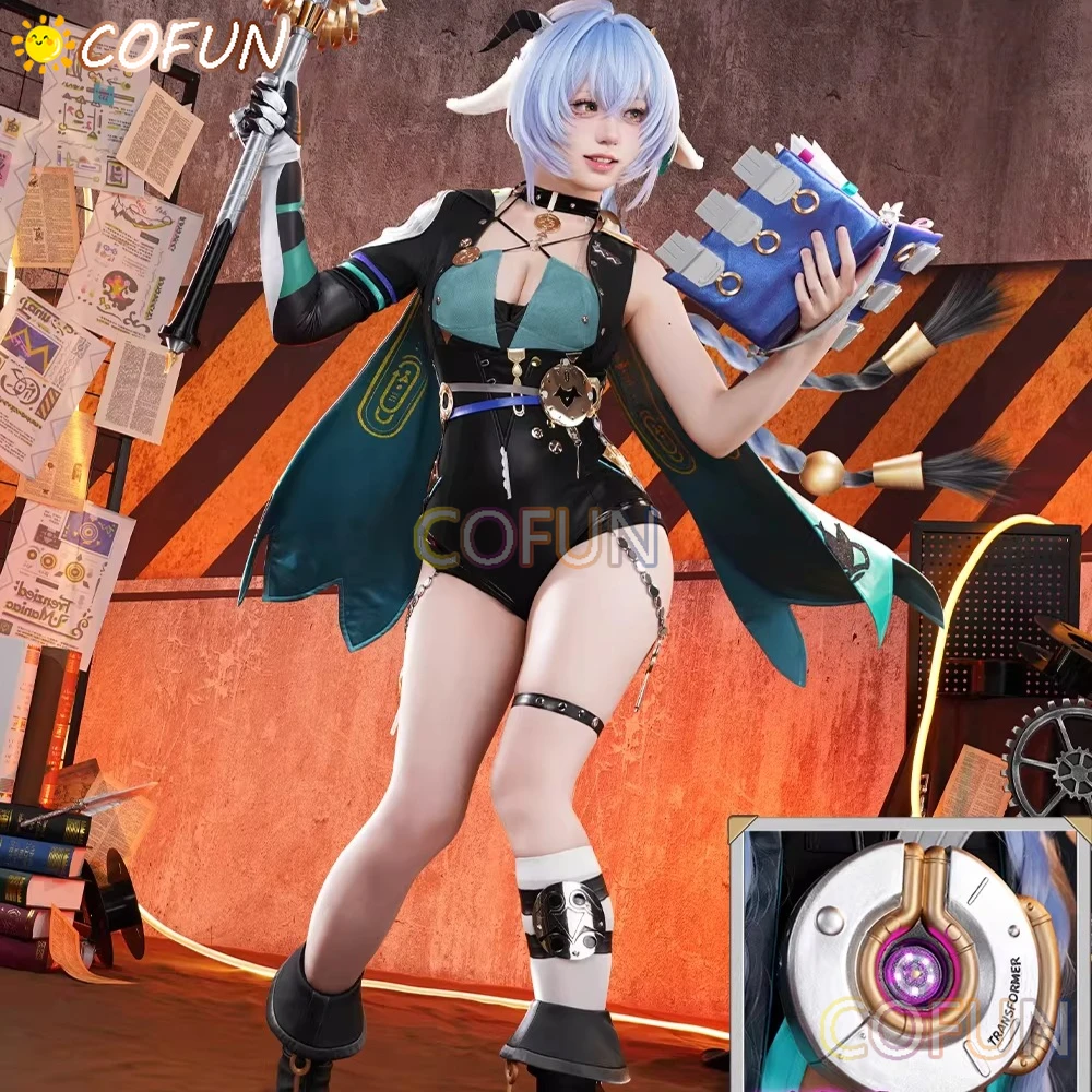 

Костюм для косплея COFUN Game Zenless Zone Zero: Люция Элоуэн, парик, сексуальный плащ, комбинезон, униформа для Хэллоуина, Рождества, ролевых игр и вечеринок