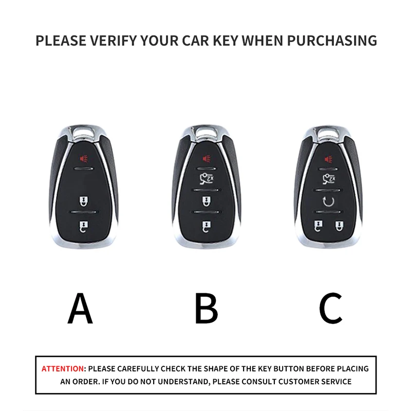 Leather Car Remote Key Case Shell For Chevrolet Chevy Malibu Camaro Cruze Traverse Spark Sonic Volt Bolt Equinox Car Accessories view 3
