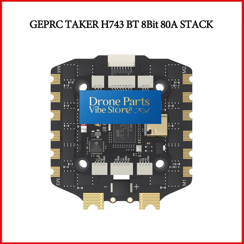 Drone PartsGEPRC TAKER H743 BT 8Bit 80A Stack With 5V 3A+12V 2.5A Dual Independent BEC For FPV Drone Assembly Accessories For Ai