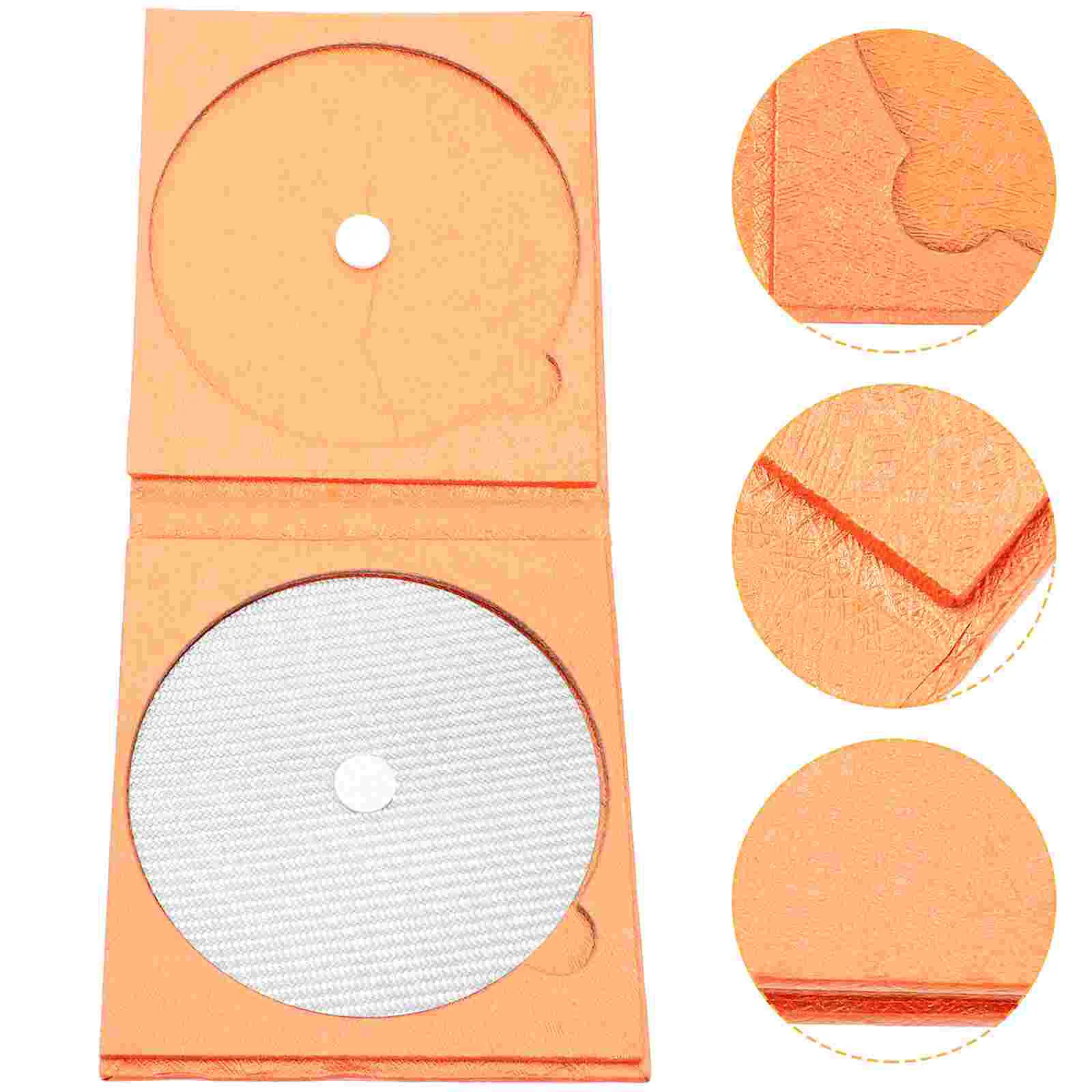 CD Tuning Pad Carbon Fiber Disc Tuning Mat CD Player Tuning Mat Disc Stabilizer Mat Disc Tuning Pad Carbon Fiber Stabilizer