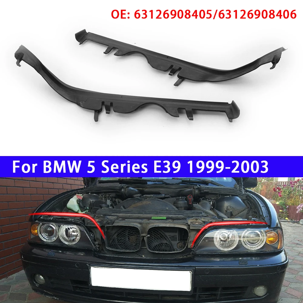 Car Headlight Sealing Strip Trim Headlight Gasket For BMW 5 Series E39 1999-2003 63126908405 63126908406