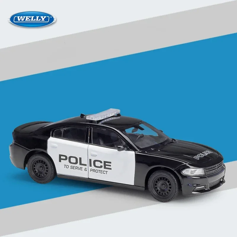 WELLY 1:24 DODGE 2016 Charger Pursuit  Simulation Alloy Car Model  - Suitable for Children's Toys and Collections