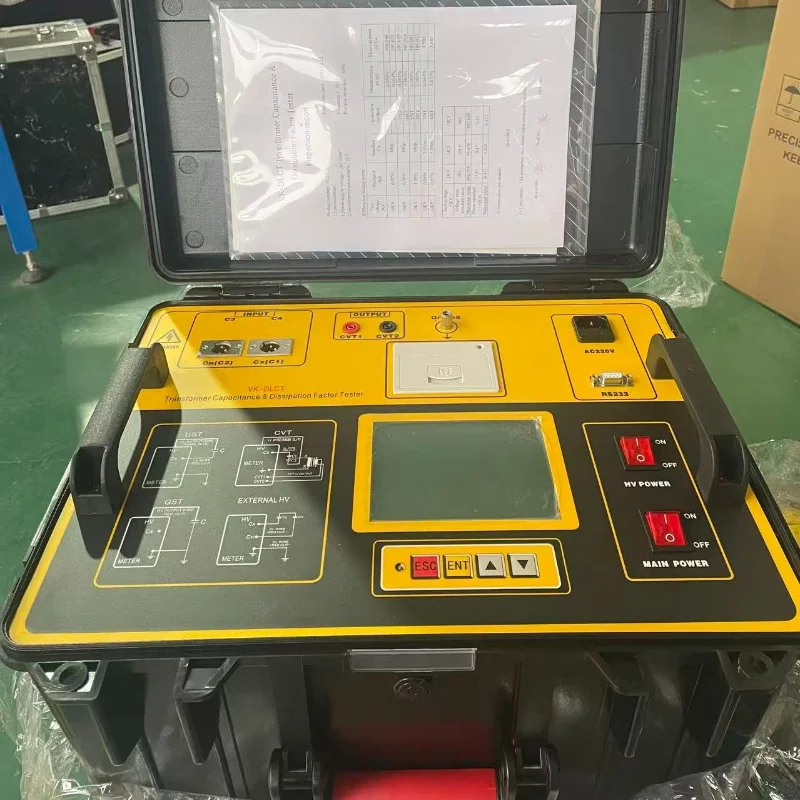 Transformer Capacitance Dissipation Factor Tester Dielectric Loss Tester tgδ Meter Variable Frequency Tangent Delta Measurement
