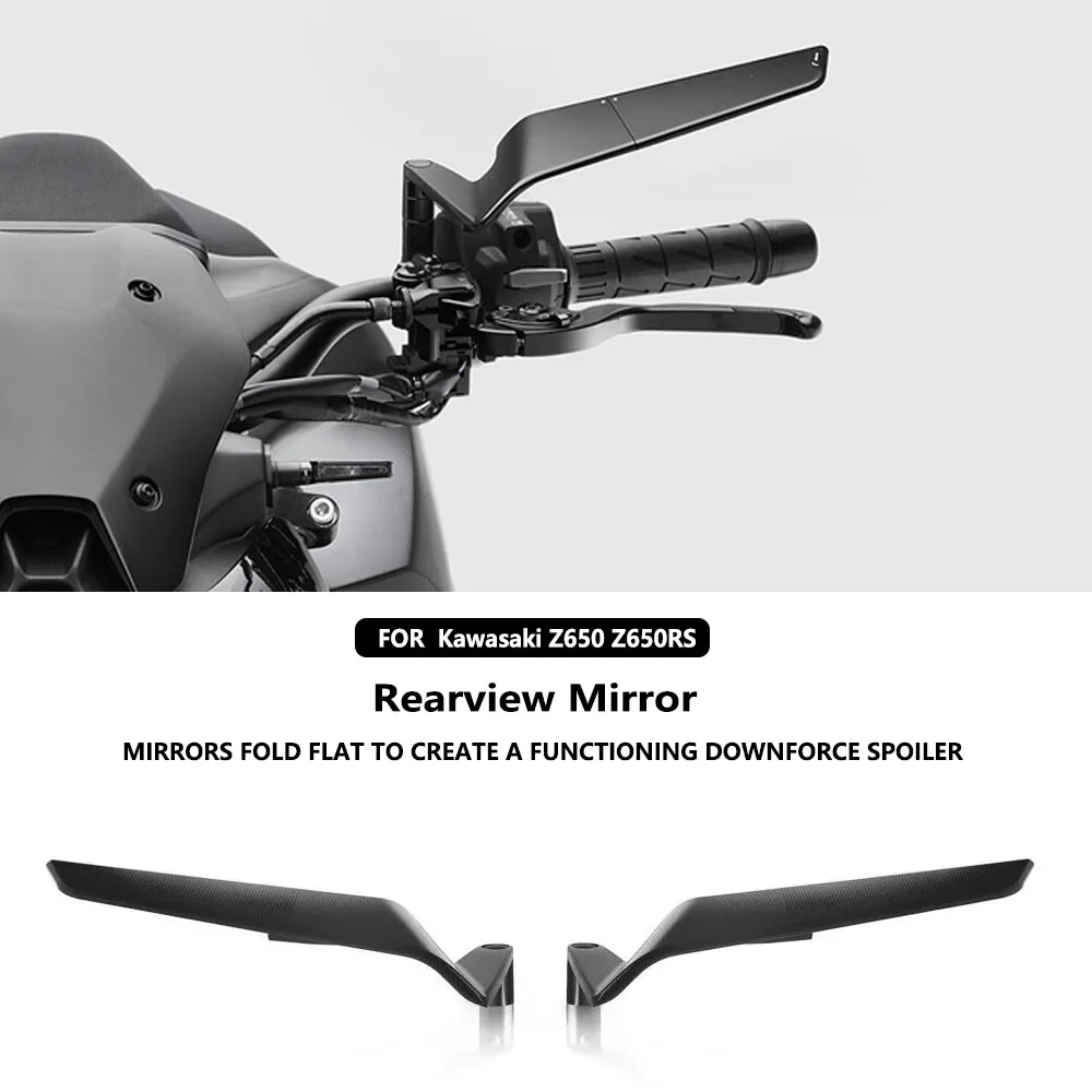 

Motorcycle Side View Mirror For Kawasaki Z650 Z 650 Z650 Z 650 RS 2021-2026 Rearview Mirrors Adjustable Wind Wing Mirrors Kits