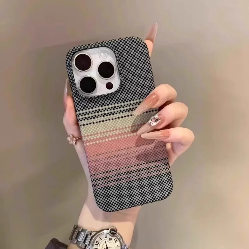 

Ultrathin Cooling Carbon Fibre Relief Concise Heat Dissipation Shockproof Phone Case for IPhone 12 13 14 15 16 Pro Promax Series