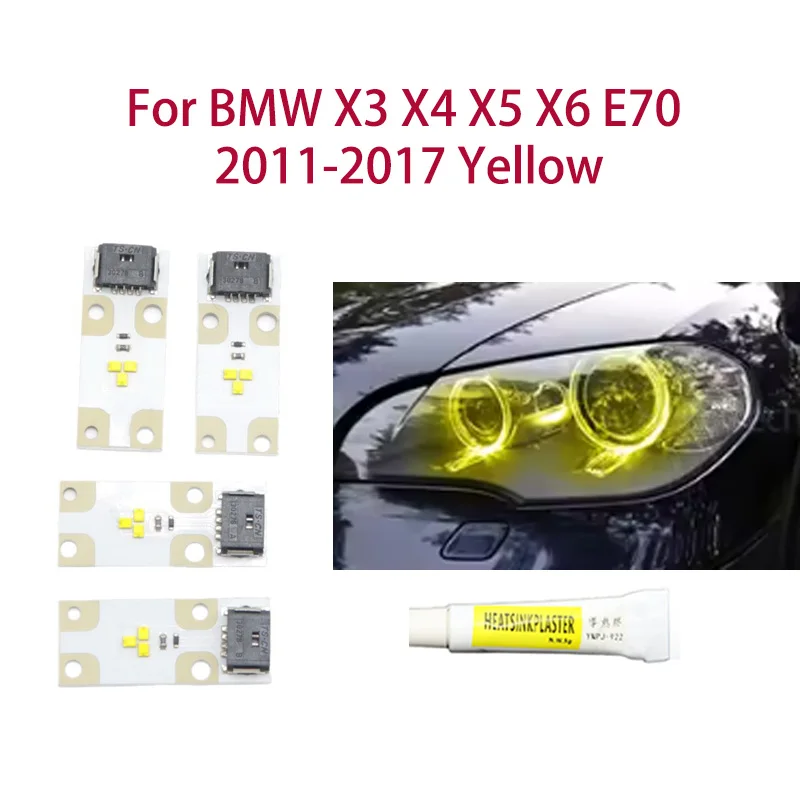 

Lemon Yellow DRL chip Angel Eyes Car light color modification Car headlights Ballast chip For BMW X5 E70 2011-2013
