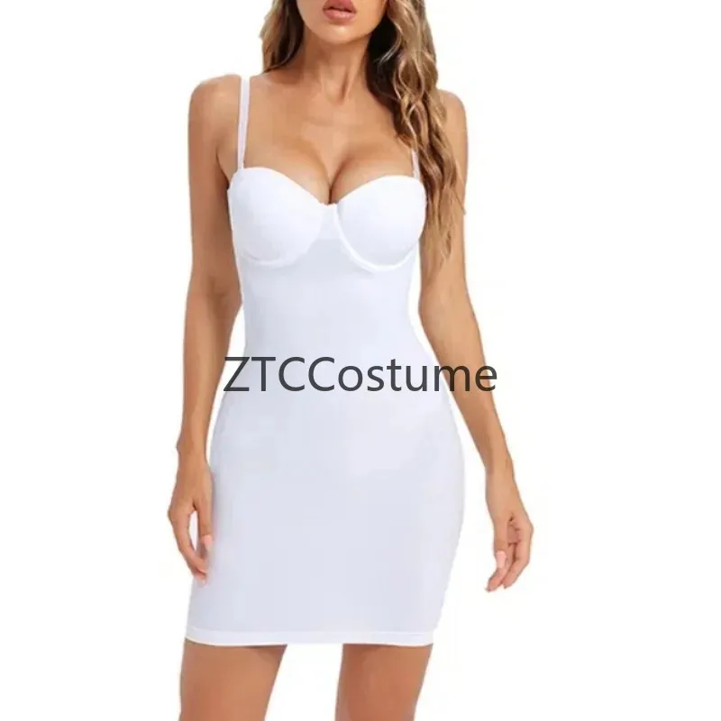 Seamless Full Slip Body Shaper for Women Shapewear Under Dresses Cosplay Undergarment Slimming Invisible Slip Dress view 2