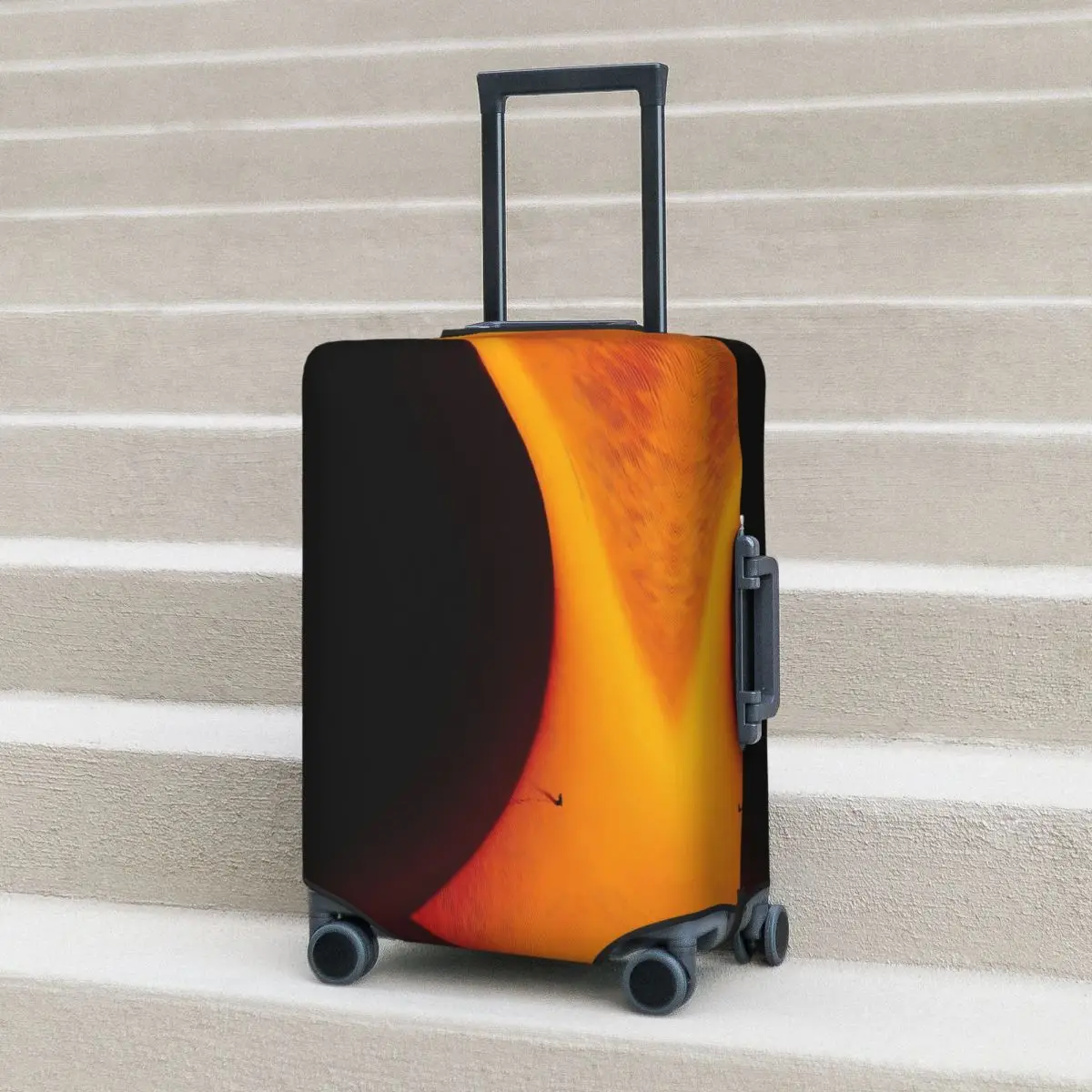 

Dune Art Suitcase Cover Flight Film Orange Aesthetic Practical Luggage Supplies Business Protector