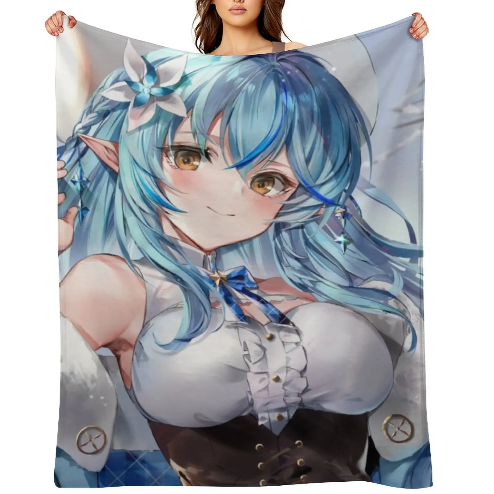 

Yukihana Lamy Winter Throw Blanket Thermals For Travel Comforter Tourist Weighted Blankets