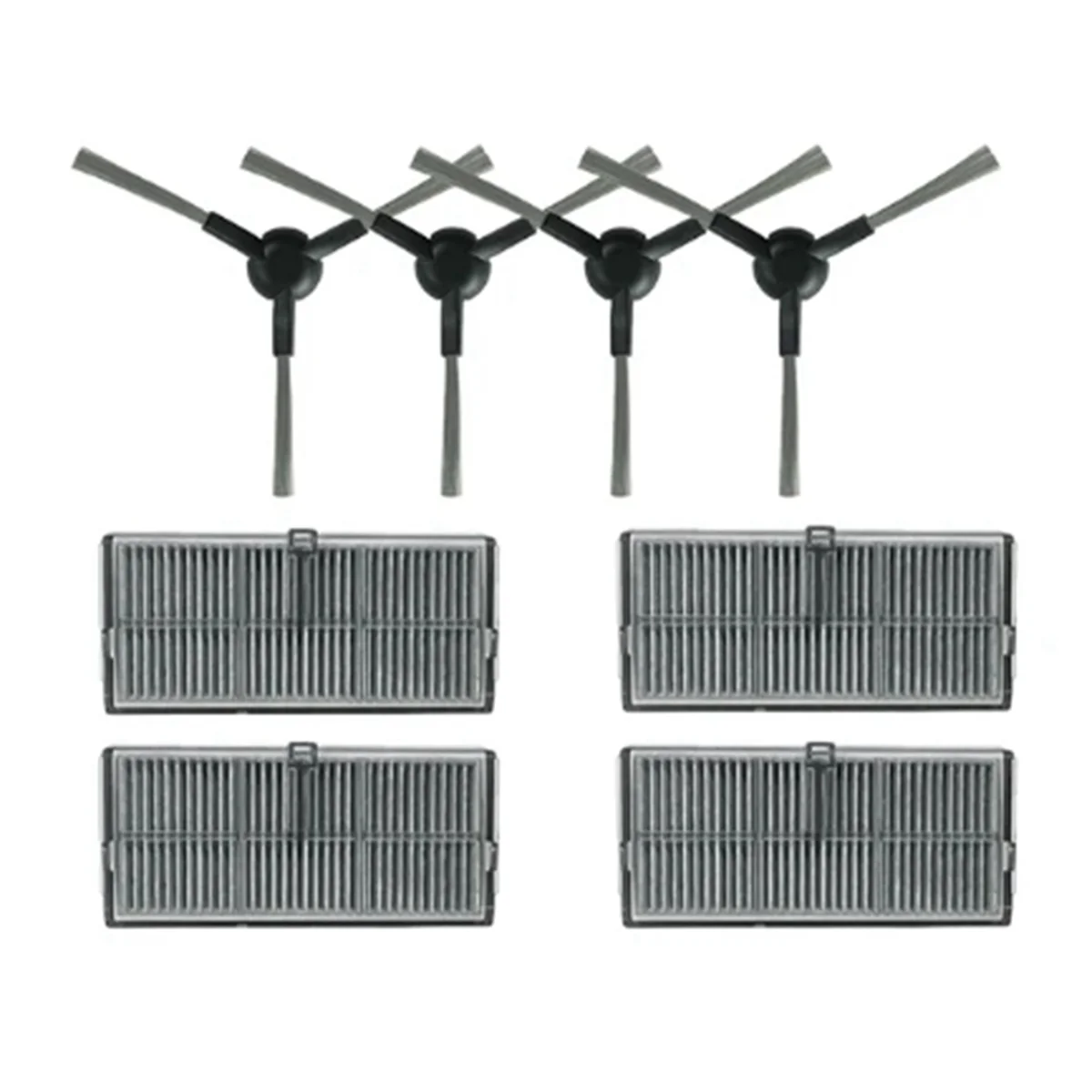 A58E-untuk Dreame L10s Pro Ultra Panas X30 / X30 Pro Ultra /X30 Pro Plus Bagian Penyedot Debu Robot Filter Hepa Sikat Samping