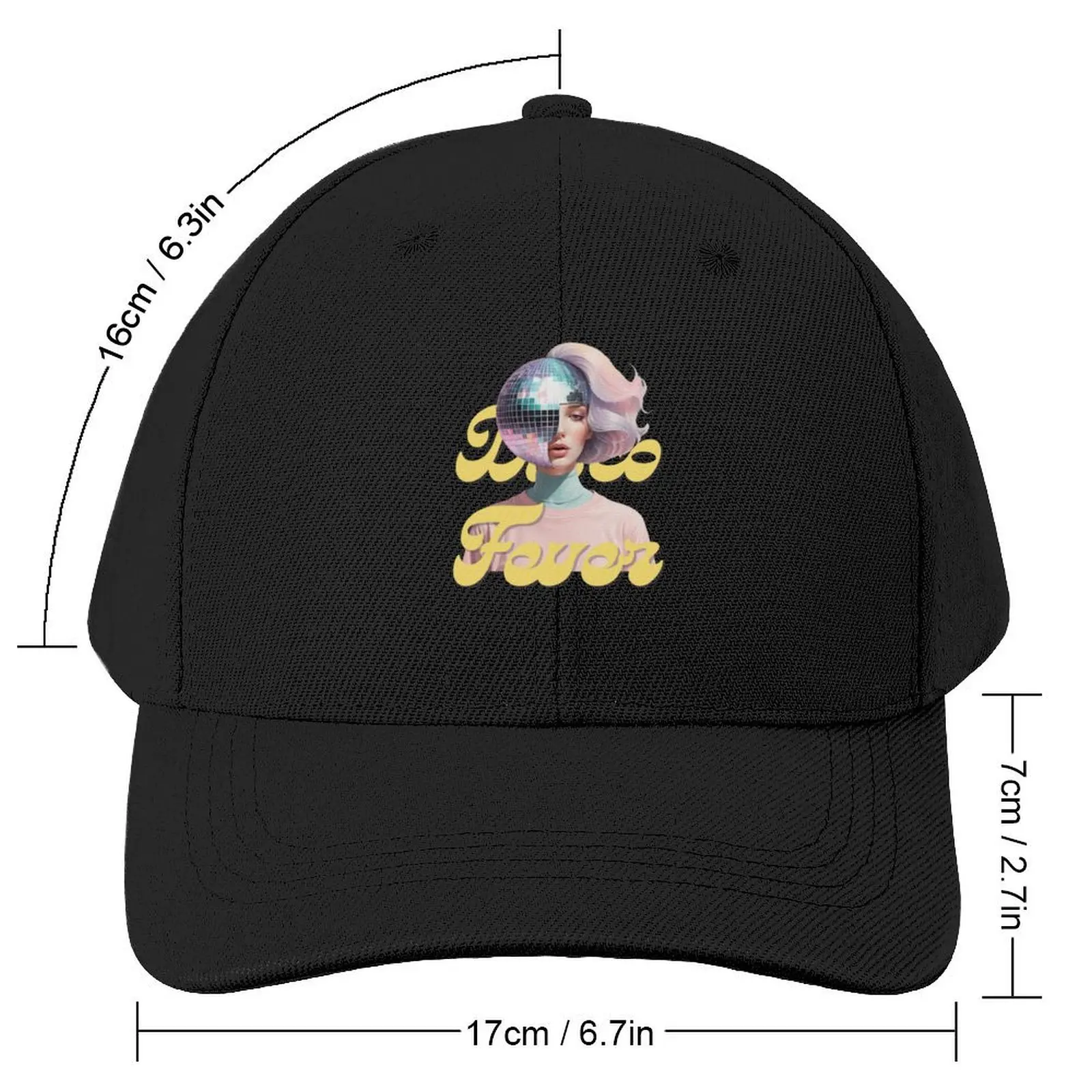 Disco ball Disco fever Dancing queen Baseball Cap Anime fashionable Rugby Hat Luxury Brand Caps For Women Men's