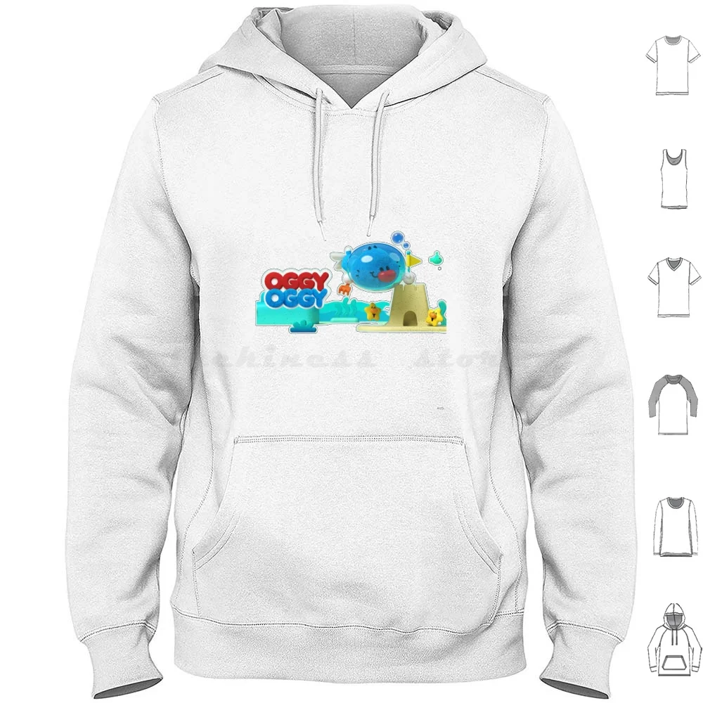 Oggy Oggy Netflix Hoodie cotton Long Sleeve Stretch Power Bonnibel Bubblegum Nice Unicorn Oggy And The Cockroaches The