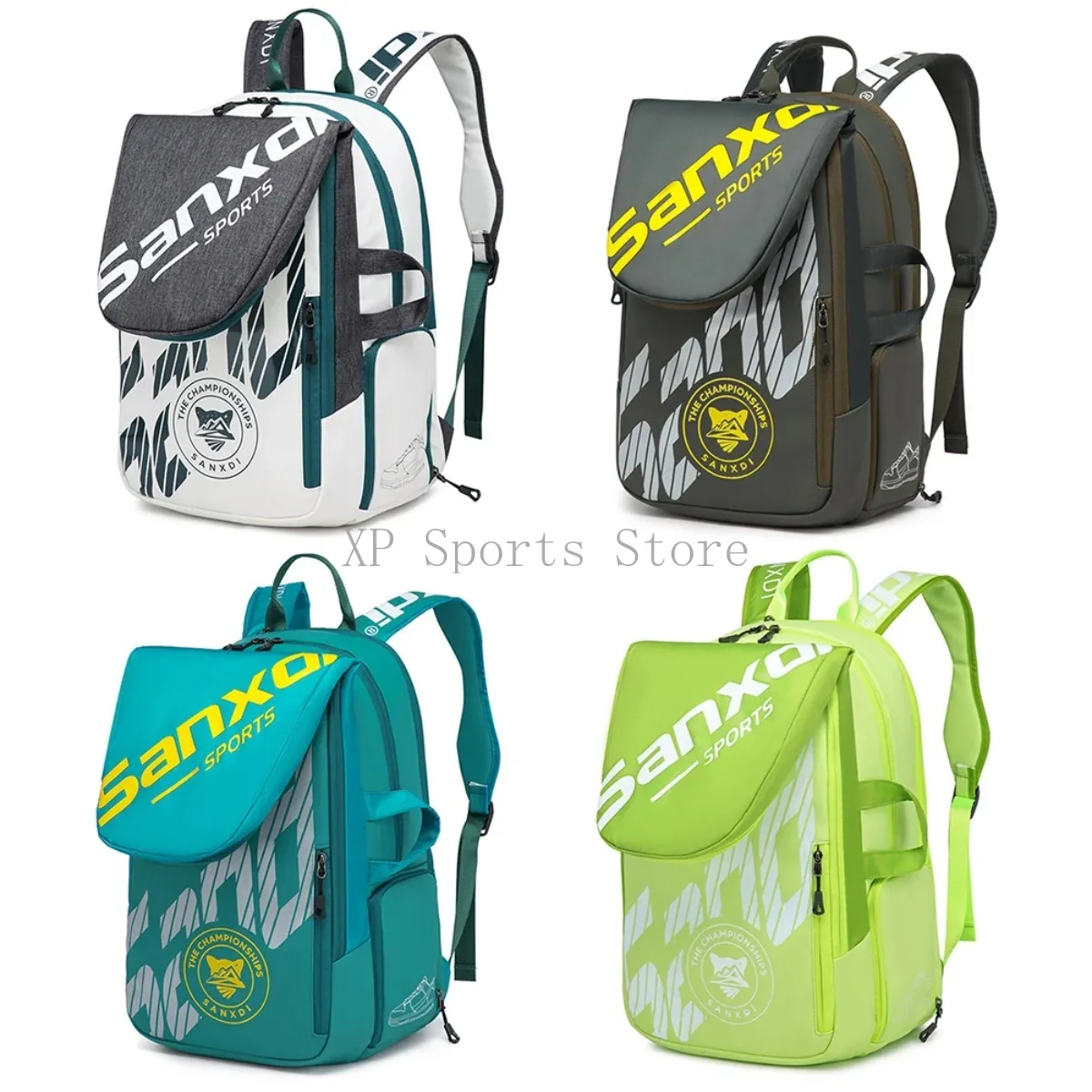 

Anti-Scratch Portable 3 Tennis Rackets Bag -Separated Shoes Compartment,Expandable Badminton Racket Backpack,Sports Training Bag