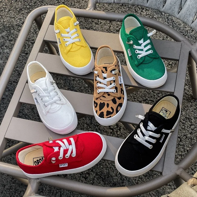 

Elastic Band Children's Casual Canvas Shoes, Children's Low-Top Slip-On Boys and Girls Sports Cloth Shoes Kids Vulcanized Shoes